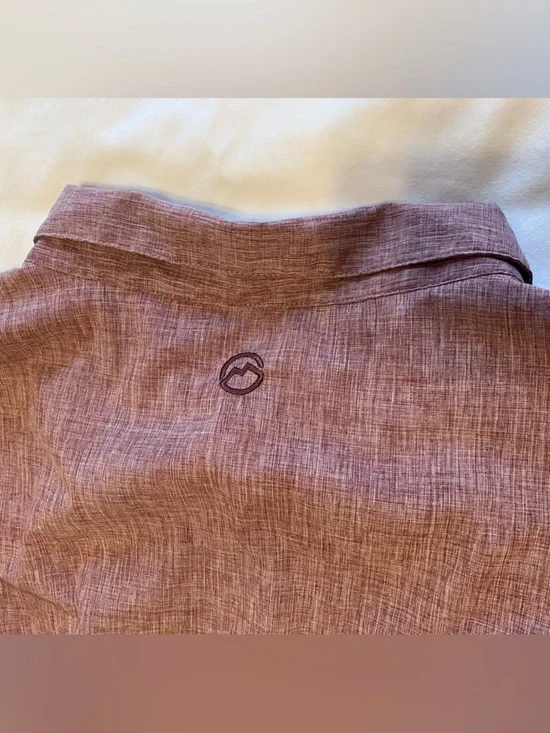 Men’s 4XL Magellan Outdoors Relaxed Fit Fish Gear Shirt in Mauve Heather - Picture 11 of 12